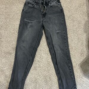 Wild Fable Charcoal Distressed Ankle Jeans